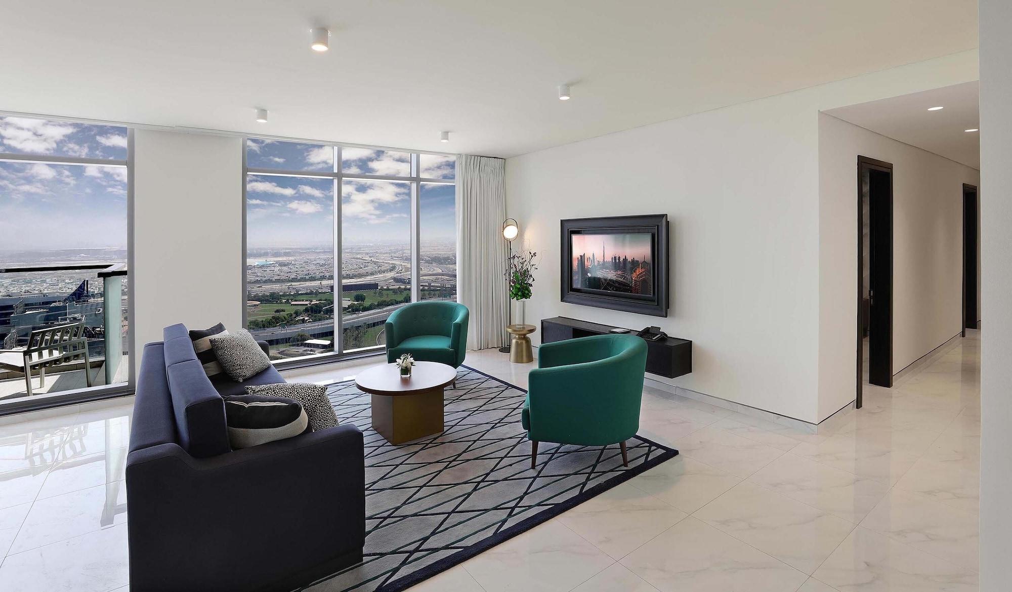 الشقق الفندقية دبيفي  ميلينيوم أتريا بيزنس باي المظهر الخارجي الصورة A staged living room